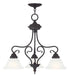 Livex Lighting - 6133-07 - Three Light Chandelier/Ceiling Mount - Coronado - Bronze