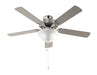 Trans Globe Imports - F-1000 BN - 52``Ceiling Fan - Solana - Brushed Nickel