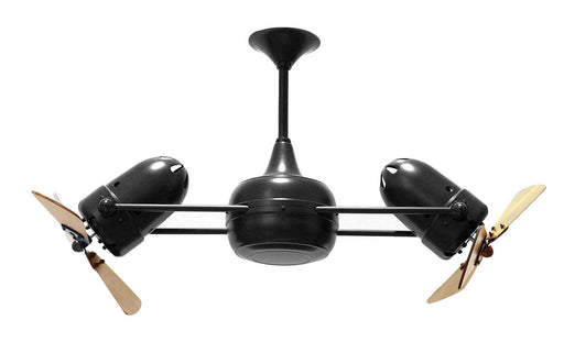 Matthews Fan Company - DD-BK-WD - 36 Inch Ceiling Fan - Duplo-Dinamico - Matte Black