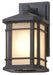 DVI Lighting - DVP142000BK-SSD - One Light Outdoor Wall Sconce - Cardiff Outdoor - Black with Sandblasted Seedy Glass