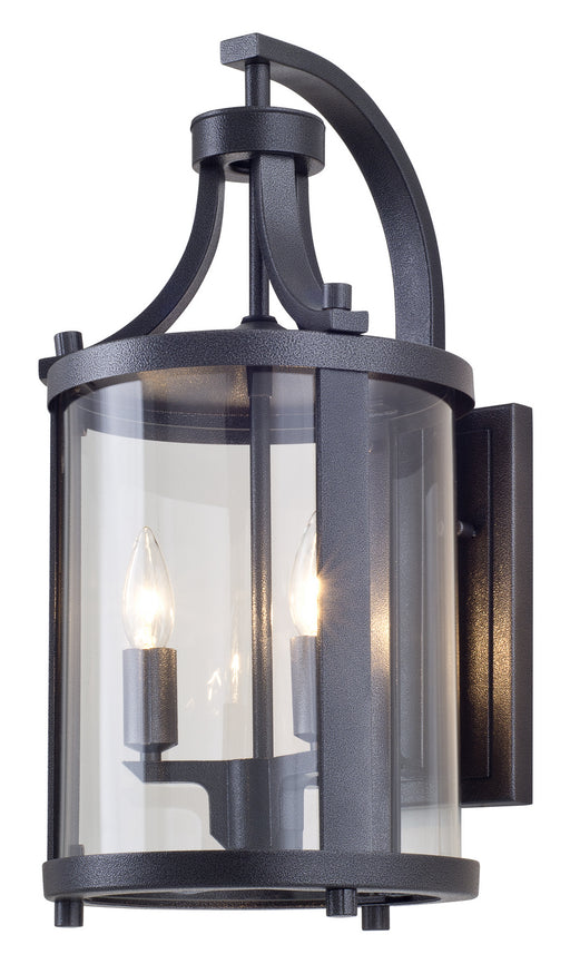 DVI Lighting - DVP4472HB-CL - Two Light Outdoor Wall Sconce - Niagara Outdoor - Hammered Black with Clear Glass