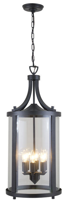 DVI Lighting - DVP4476HB-CL - Six Light Outdoor Pendant - Niagara Outdoor - Hammered Black with Clear Glass