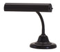 House of Troy - AP10-25-7 - One Light Piano/Desk Lamp - Advent Piano - Black