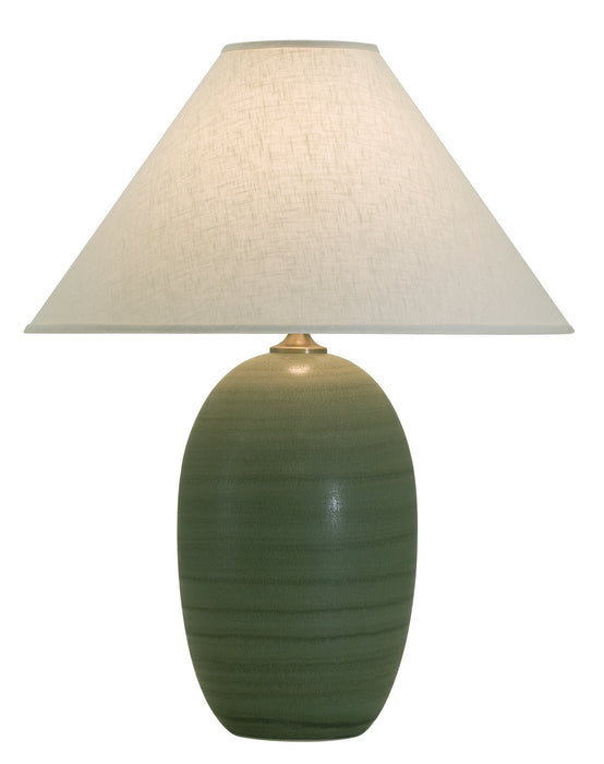 House of Troy - GS150-GM - One Light Table Lamp - Scatchard - Green Matte