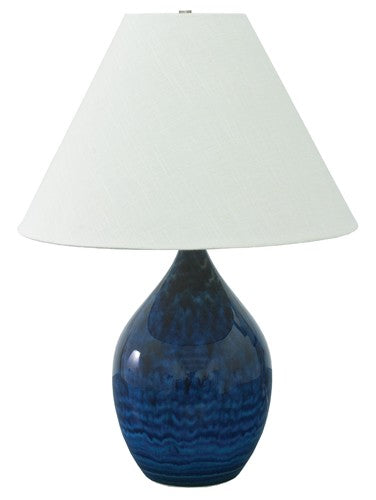 House of Troy - GS400-MID - One Light Table Lamp - Scatchard - Midnight Blue