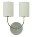 House of Troy - GS775-2-SNGG - Two Light Wall Lamp - Scatchard - Gray Gloss and Satin Nickel