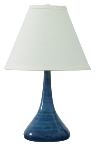 House of Troy - GS802-BG - One Light Table Lamp - Scatchard - Blue Gloss