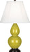 Robert Abbey - CI11 - One Light Accent Lamp - Small Double Gourd - Citron Glazed Ceramic w/ Deep Patina Bronzeed Accent