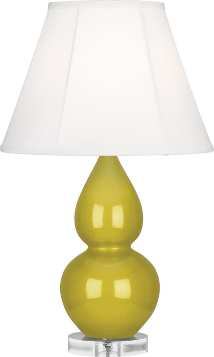 Robert Abbey - CI13 - One Light Accent Lamp - Small Double Gourd - Citron Glazed Ceramic w/ Lucite Base