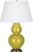 Robert Abbey - CI20X - One Light Table Lamp - Double Gourd - Citron Glazed Ceramic w/ Antique Brassed