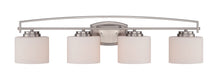 Designers Fountain - 86204-SP - Four Light Bath Bar - Axel - Satin Platinum