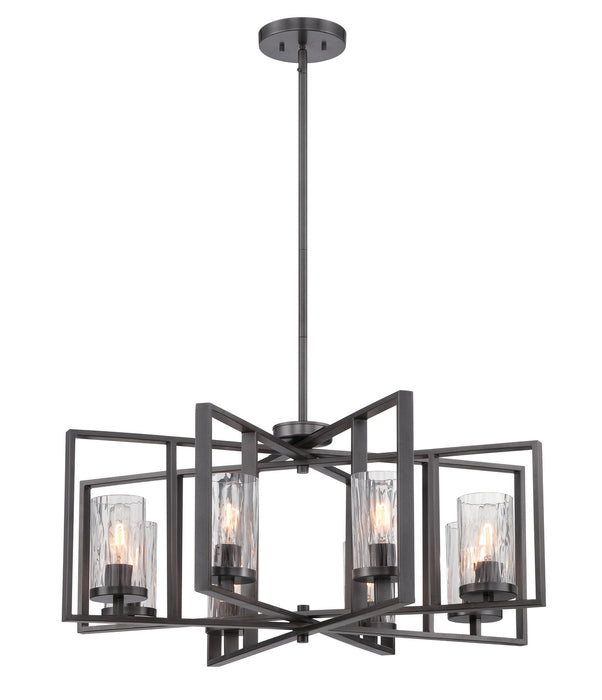 Designers Fountain - 86588-CHA - Eight Light Chandelier - Elements - Charcoal