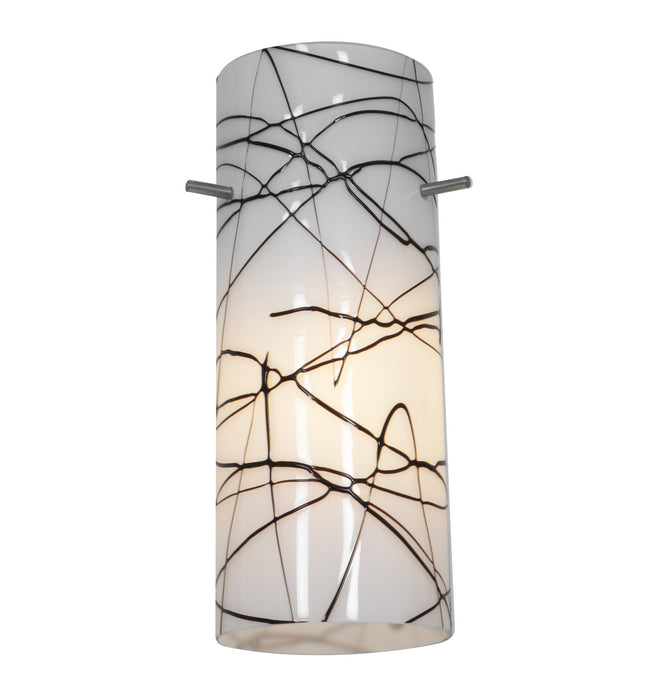Access - 23130-BLWH - Pendant Glass Shade - Cylinder - Black/White