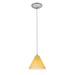 Access - 28004-1C-BS/AMB - One Light Pendant - Martini - Brushed Steel