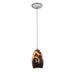 Access - 28012-1C-BS/ICA - One Light Pendant - Champagne - Brushed Steel