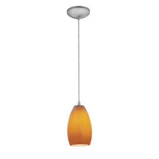 Access - 28012-1C-BS/MYA - One Light Pendant - Champagne - Brushed Steel