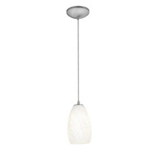 Access - 28012-1C-BS/WHST - One Light Pendant - Champagne - Brushed Steel