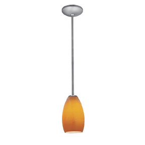 Access - 28012-1R-BS/MYA - One Light Pendant - Champagne - Brushed Steel
