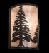 Meyda Tiffany - 114681 - One Light Wall Sconce - Tall Pines - Timeless Bronze