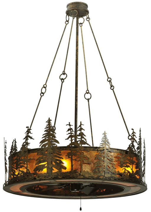 Meyda Tiffany - 115859 - Eight Light Chandelier - Tall Pines - Antique Bronze/Am