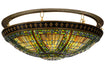 Meyda Tiffany - 122539 - LED Flushmount - Fleur-De-Lis - Brushed Nickel