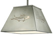 Meyda Tiffany - 122553 - One Light Pendant - Striped Bass - Nickel