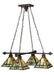 Meyda Tiffany - 122603 - Four Light Chandelier - Prairie Wheat - Mahogany Bronze