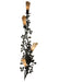 Meyda Tiffany - 123229 - Four Light Wall Sconce - Vinca Vine - Custom,Wrought Iron