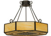 Meyda Tiffany - 123525 - Four Light Semi-Flushmount - Lakeside - Timeless Bronze