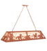Meyda Tiffany - 118368 - Nine Light Oblong Pendant - Running Horses - Rust