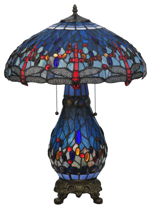 Meyda Tiffany - 118840 - Table Lamp - Tiffany Hanginghead Dragonfly - Mahogany Bronze
