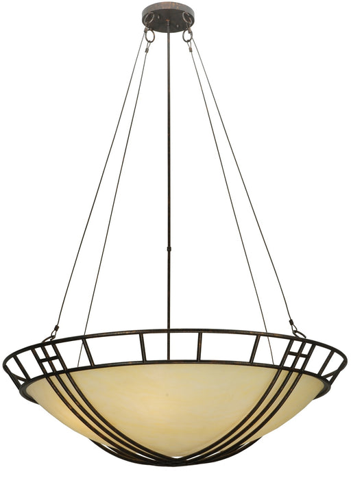 Meyda Tiffany - 119170 - Six Light Inverted Pendant - Flowing Cross - Custom