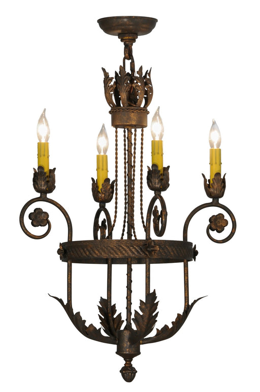 Meyda Tiffany - 120410 - Four Light Chandelier - Antonia - Custom