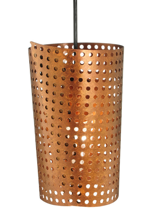 Meyda Tiffany - 120614 - One Light Mini Pendant - Zara - Custom,Burnished Copper