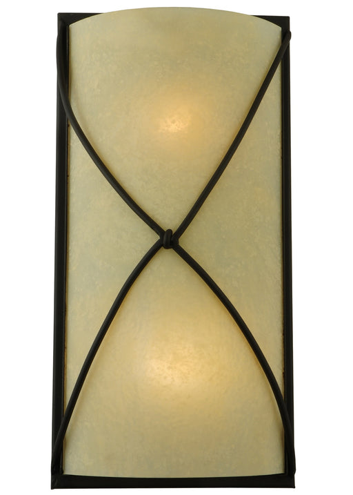 Meyda Tiffany - 120750 - Two Light Wall Sconce - Aspen - Custom,Oil Rubbed Bronze
