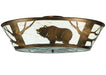 Meyda Tiffany - 121113 - LED Flushmount - Grizzly Bear On The Loose - Antique Copper