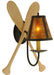 Meyda Tiffany - 123847 - One Light Wall Sconce - Paddle - Natural Wood,Timeless Bronze
