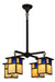 Meyda Tiffany - 123949 - Four Light Chandelier - Hyde Park - Mahogany Bronze