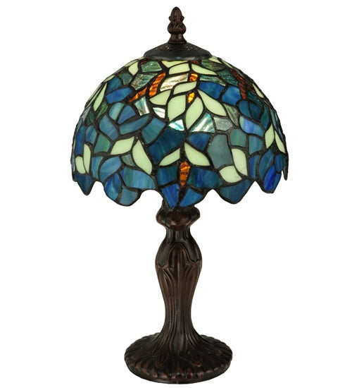 Meyda Tiffany - 124812 - Mini Lamp - Nightfall Wisteria - Mahogany Bronze