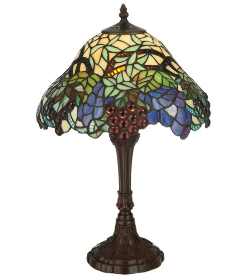 Meyda Tiffany - 125093 - One Light Accent Lamp - Spiral Grape - Antique