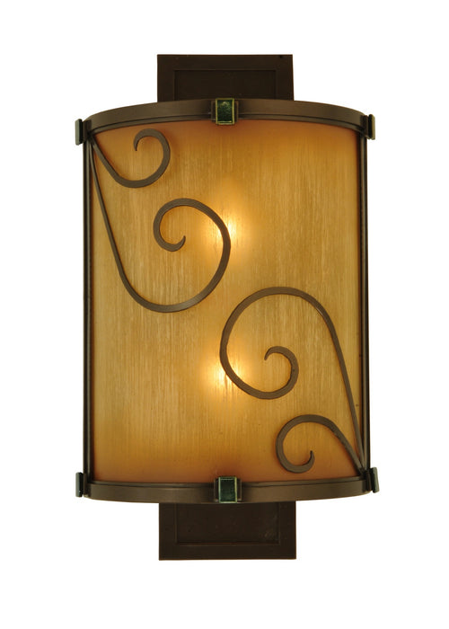 Meyda Tiffany - 125509 - Two Light Wall Sconce - Sorbonn - Rust,Custom