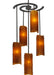 Meyda Tiffany - 125781 - Five Light Chandelier - Vortex - Antique Copper