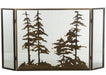 Meyda Tiffany - 126060 - Fireplace Screen - Tall Pines - Antique Copper