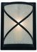Meyda Tiffany - 126477 - One Light Wall Sconce - Whitewing - Textured Black Etruscan Acrylic