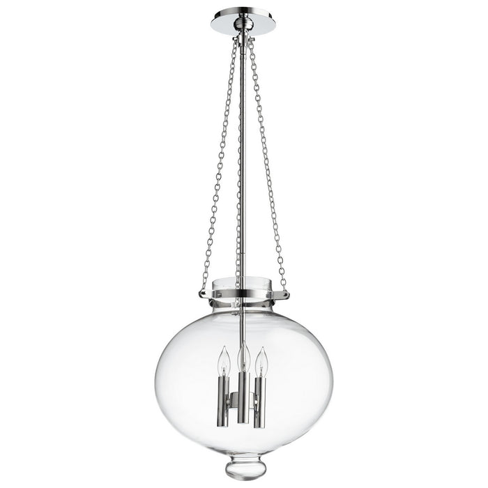 Cyan - 06569 - Three Light Pendant - Cydney - Chrome