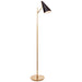 Visual Comfort - ARN 1010HAB-BLK - One Light Floor Lamp - Clemente - Brass with Black