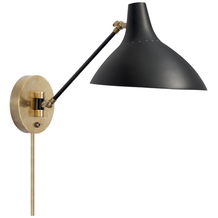 Visual Comfort - ARN 2006BLK - One Light Wall Sconce - Charlton - Black and Brass