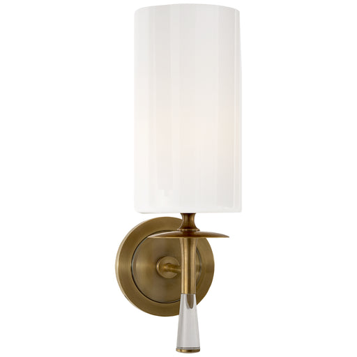 Visual Comfort - ARN 2018HAB/CG-WG - One Light Wall Sconce - drunmore - Hand-Rubbed Antique Brass with Crystal