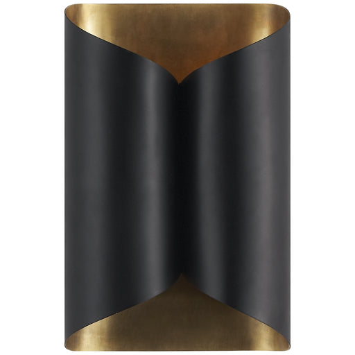 Visual Comfort - ARN 2036BLK - Two Light Wall Sconce - selfoss - Black and Brass
