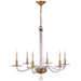 Visual Comfort - CHC 1140AB - Six Light Chandelier - robinson2 - Antique Brass and Clear Glass